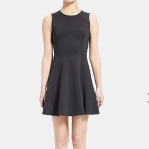 THEORY Tillora Black Squared Dress Sleeveless Size 8